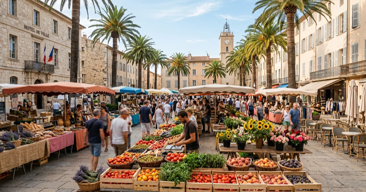 Le grand marché provençal de Hyères les Palmiers