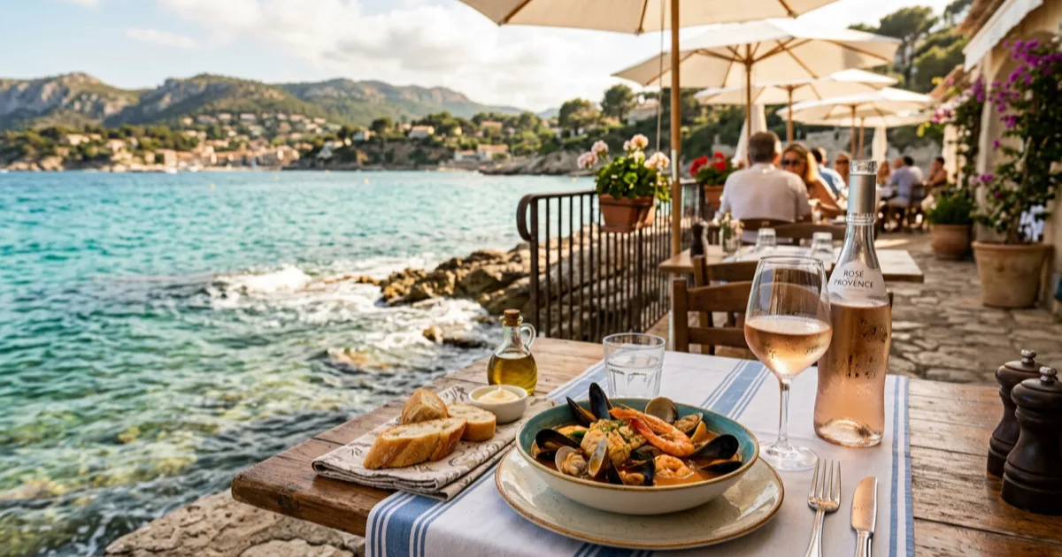 Restaurant les pieds dans l'eau aux Sablettes / Mar Vivo