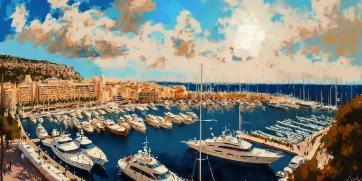Vue sur le port et la rade de Toulon depuis une terrasse du Mourillon