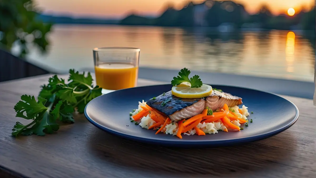 Poisson frais et fruits de mer servis en terrasse face à la rade de Toulon